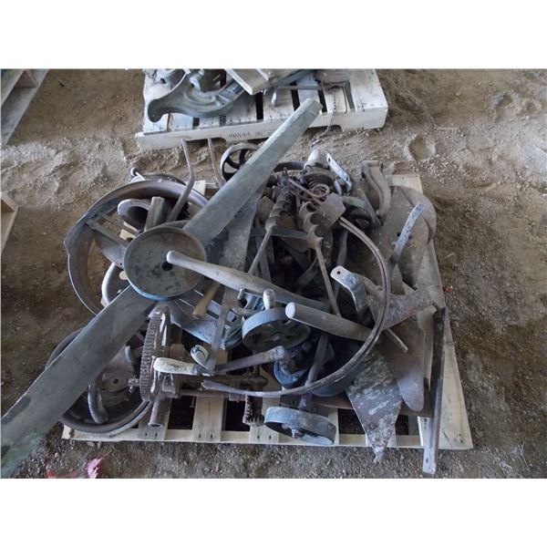 Pallet of antique scrap metal