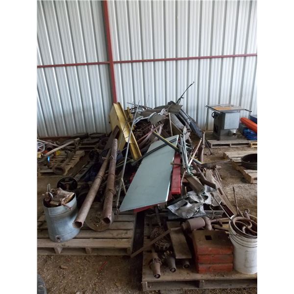 massive scrap metal pile - 6 pallets (must take all)