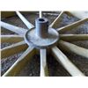 Image 3 : (2) Wooden spoked buggy wheels - 4ft round