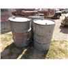 Image 3 : (3) Galvanized Oil Barrels (British American, Imperial, Red Head)