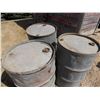 Image 7 : (3) Galvanized Oil Barrels (British American, Imperial, Red Head)