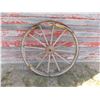 Image 1 : 4 foot round wooden spoked wheel