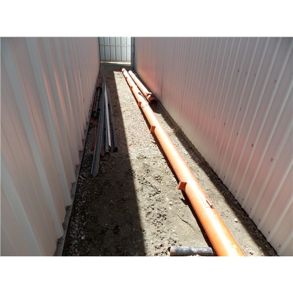 Long Auger (33 foot longest piece) + lengths of spare/scrap metal