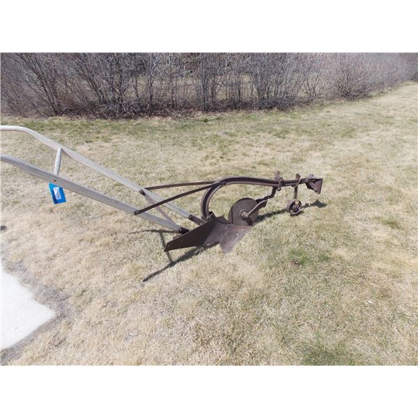 Antique hand plow cutter wheel?