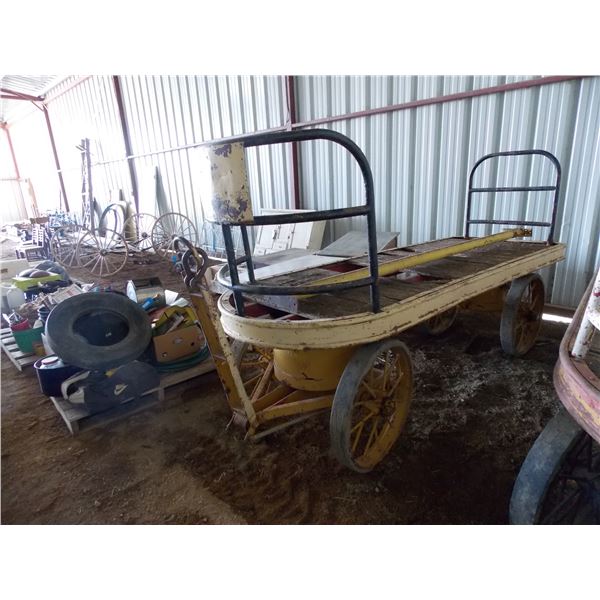 Antique railroad buggy (yellow) 10ft long
