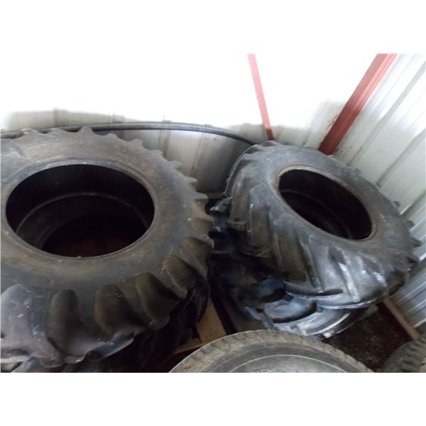 (4) large tractor tires - (48" tire with 24" rim diameter)