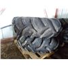 Image 2 : (4) large tractor tires - (48" tire with 24" rim diameter)