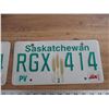 Image 3 : 1998 Sask License plates - matching pair