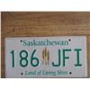 Image 2 : Sask License Plate - no stickers, like new