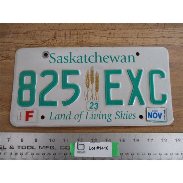 2011 (farm) Sask License plate