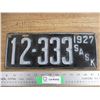 Image 1 : 1927 Sask License Plate