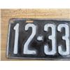 Image 2 : 1927 Sask License Plate