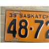 Image 2 : 1939 Sask License Plate