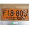 Image 1 : 1942 Sask License Plate