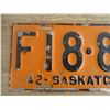 Image 2 : 1942 Sask License Plate