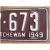 Image 3 : 1949 Sask License Plate