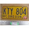 Image 1 : 1984 Oregon License Plate