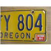 Image 3 : 1984 Oregon License Plate