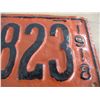 Image 4 : 1918 Sask License plate - repainted