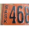 Image 5 : 1918 Sask License plate - repainted