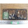 Image 1 : 1922 (Tag) Sask License Plate (metal)