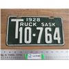Image 1 : 1928 (Truck) Sask License Plate