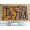 Image 1 : 1929 (Truck) Sask License Plate