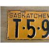 Image 2 : 1933 (Truck) Sask License Plate - repainted