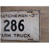 Image 3 : 1937 (farm truck) Sask License plate - low #