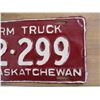 Image 3 : 1938 (farm truck) Sask License Plate - repainted