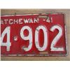 Image 3 : 1941 (farm) Sask License Plate