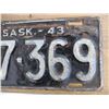 Image 3 : 1943 (farm) Sask License Plate