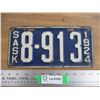 Image 1 : 1924 Sask License Plate