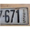 Image 3 : 1925 Sask License Plate