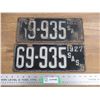 Image 1 : 1927 Sask license plates - matching pair