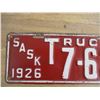 Image 2 : 1926 (truck) Sask License Plate