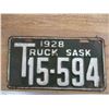 Image 3 : 1928 (truck) Sask License Plates - matching pair