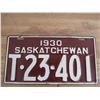 Image 2 : 1930 (truck) Sask License Plates - matching pair