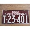 Image 3 : 1930 (truck) Sask License Plates - matching pair