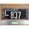 Image 1 : 1927 (Livery) Sask License Plate - Low #