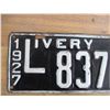 Image 2 : 1927 (Livery) Sask License Plate - Low #