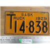 Image 1 : 1929 (truck) Sask License Plate