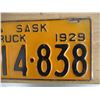 Image 3 : 1929 (truck) Sask License Plate