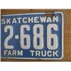 Image 3 : 1932 (farm truck) Sask License Plate