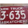 Image 4 : 1938 (farm truck) Sask License Plate