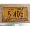 Image 1 : 1936 (farm truck) Sask License Plate