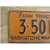 Image 2 : 1936 (farm truck) Sask License Plate - repainted/touch up