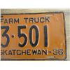 Image 3 : 1936 (farm truck) Sask License Plate - repainted/touch up