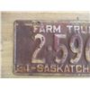 Image 2 : 1934 (farm truck) Sask License Plate