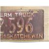 Image 3 : 1934 (farm truck) Sask License Plate